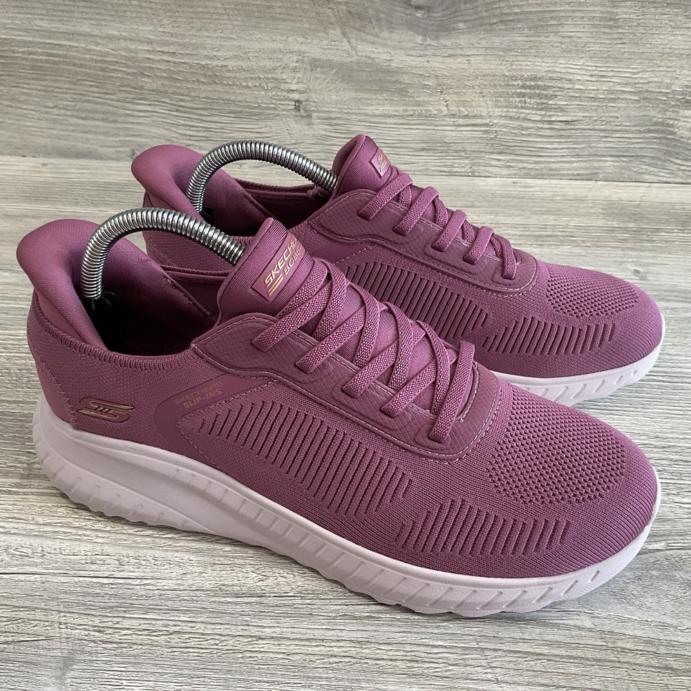 Skechers Womens Size 9W Wide 117497W Bobs Squad Chaos Memory Foam Sneakers NEW